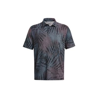 Patterned Casual Golf Quick-Dry Polo Shirt Men Tops Black 1378677-005