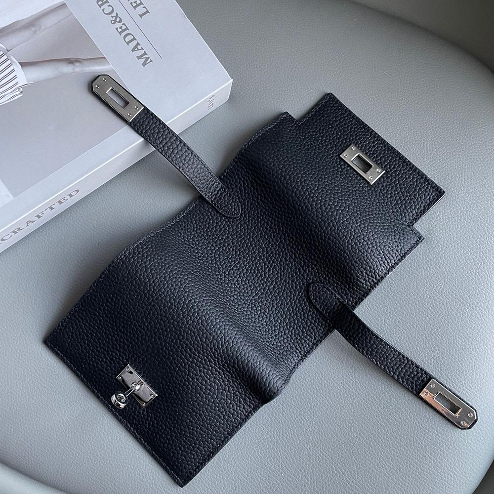 Prabangios moteriškos piniginės iš natūralios odos, pirmas karvės odos sluoksnis, trumpa piniginė, firminis stilius, sidabro spalvos užsegimas, piniginė, piniginė be logotipo