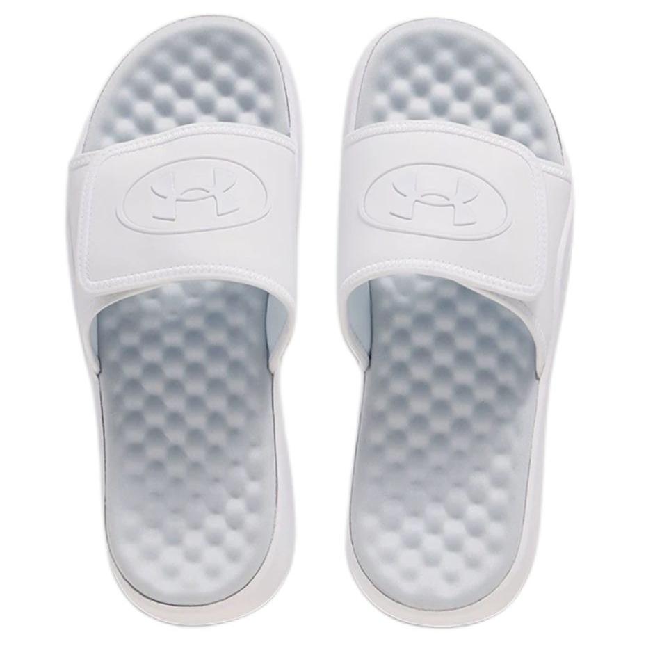 Under Armour Ignite Pro 8 Slide White Halo Grey Men Sneakers 6000337-101