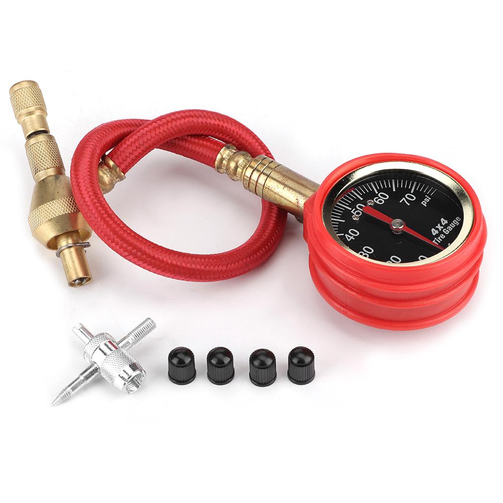 Portable Auto Car Tyre Tire Air Pressure Gauge Dial Meter Tester High Accuracy