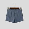 INCERUN Herren Reißverschluss Taille Textur Hausparty Clubwear Shorts Eng anliegende Minihose