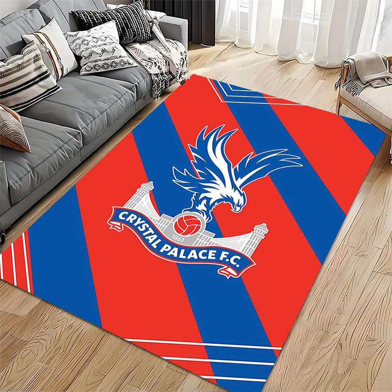 Crystal Palace FC Logo Carpet suitable as a non-slip mat for the living room or bedroom sofa