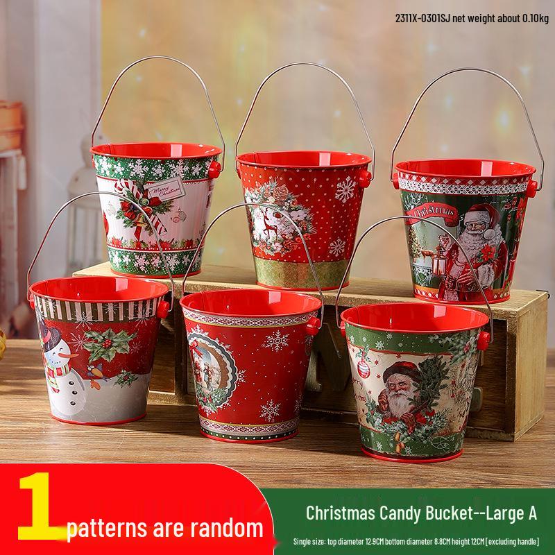 

Многофункциональное рождественское ведро для хранения в виде снеговика и пищевая жесть