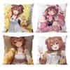 Anime Singer INUGAMI KORONE Cushion Cover Pattern Printed Pillowcase for Living Room Sofa Cushion Cover & Bedroom Decor