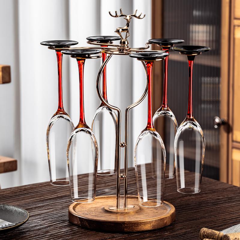 Red Stem Champagne Flutes Luxury Champagne Glass Cocktail Sparkling Wine Glass for Christmas Party Wedding Home Bar Accessories