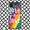 LGBT Rainbow Gay Lesbian Phone Case For Samsung Z Flip 7 6 5 4 3 Galaxy ZFLIP7 ZFlip6 5G Flip5 Flip4 Flip3 5g Black Hard Cover
