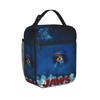 Jaws Movie Lunch Bag Retro Lunch Box For Unisex Picnic Portable Insulated Cooler Bag Oxford Custom Thermal Lunch Bags