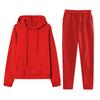 Casual Pullover Hoodie and Sweatpants Set for Men and Women Unisex Two Piece Tracksuit Outfit with Drawstring Waist Pockets