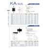 Kurashiki Kako KA-40SUS Anti-Vibration Rubber Mount, Cylindrical Damper, Double-Ended Male Thread M8, Stainless Steel & Natural Rubber
