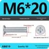 GB819 Zinc-Plated Carbon Steel Phillips Countersunk Screws: M2-M10