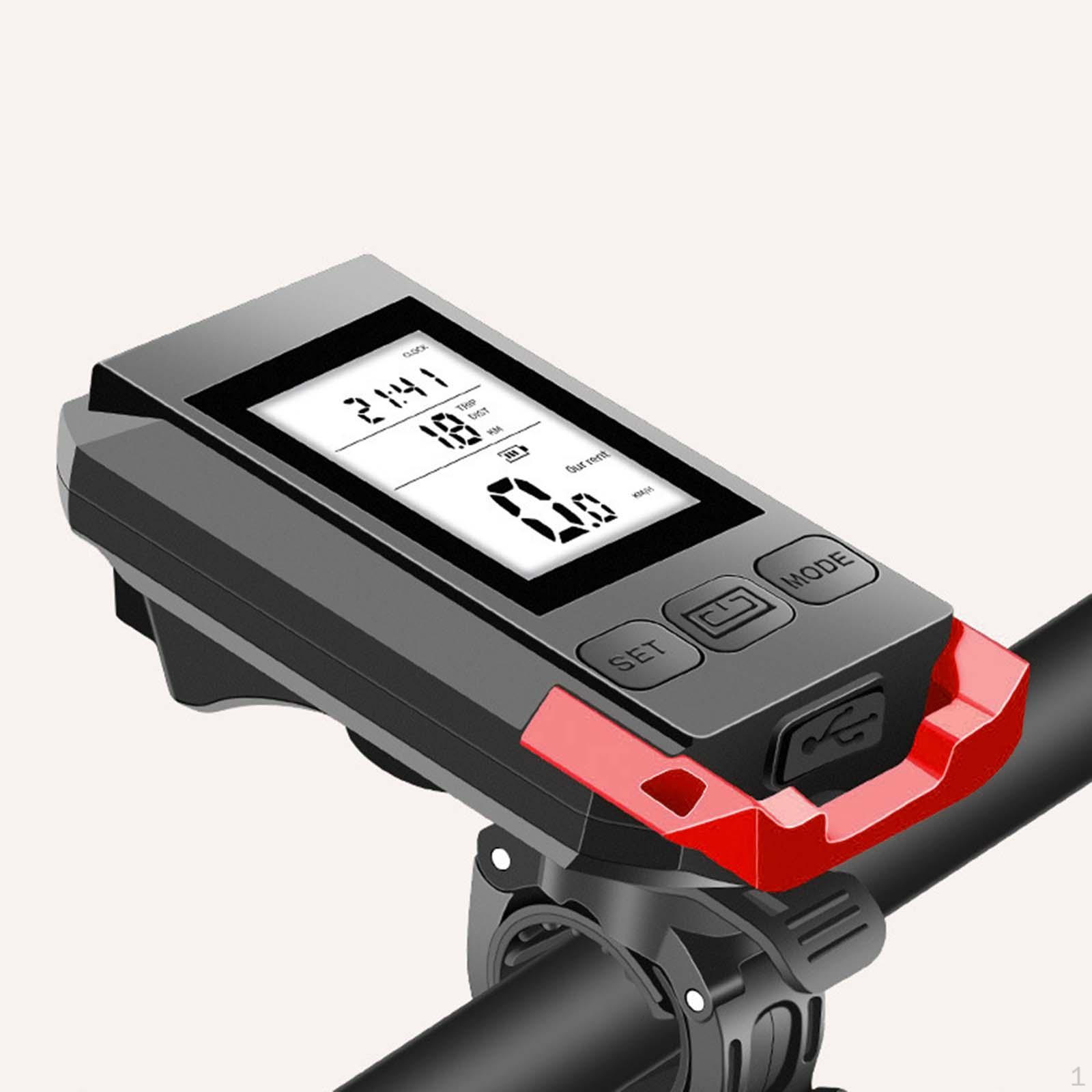 

Advanced Bike Speedometer with LED Backlight and Waterproof Design красный