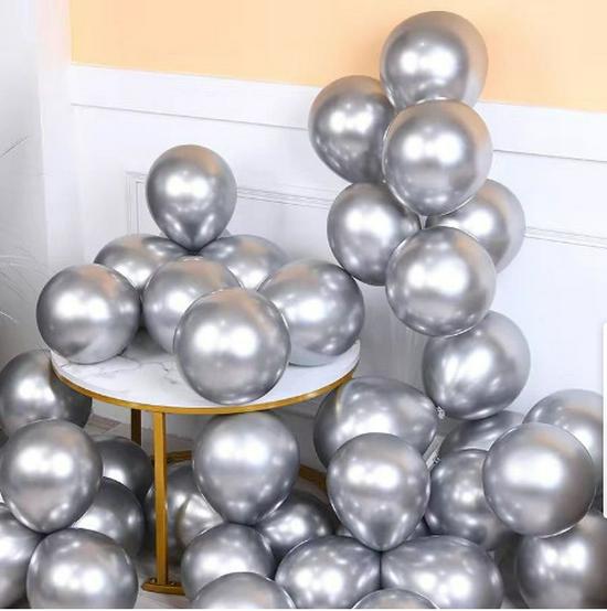 Good Times 10'' & 12'' Latex Metal Balloons for Weddings & Parties