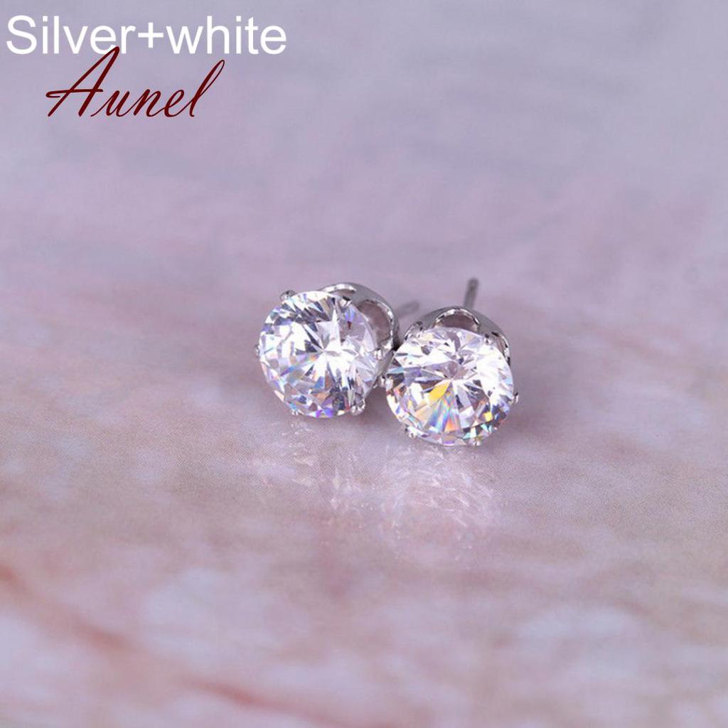 Smart Cubic Zirconia  Ear Stud Earrings Wedding Gift