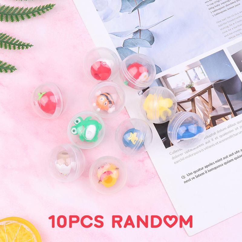10pcs 32mm Children Mini Little Animal Toys Funny Pet Ball Egg Capsule Toys For Vending Machine