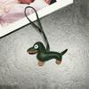 Llavero Creativo Lindo Perro Salchicha Europeo Colgante de Bolso Joyería para Llaves de Coche