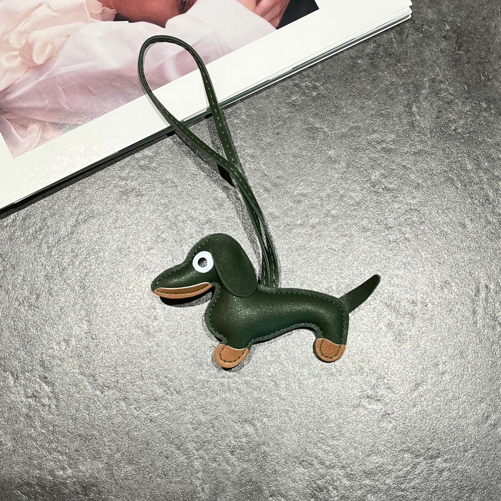 Llavero Creativo Lindo Perro Salchicha Europeo Colgante de Bolso Joyería para Llaves de Coche