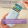 Stackable Pull-Out Card Holder Multi-Card Slots Credit Card Holder PU Leather Pocket Business Card