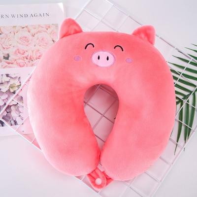 Soft Outdoor Children U-shaped Pillow Travel Pillow Short Plush Flight Neck Pillow