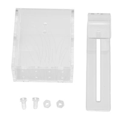 Aquarium Wasserpflanzen Pflanzgefäß Transparentes Acryl Aquarium Hängendes Wasserpflanzen Pflanzgefäß mit Haken und Löchern Kleiner Haken