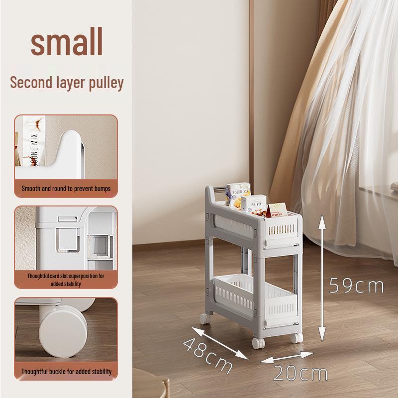 

Складная стойка для хранения с корзинами для дома – Универсальные полки для гостиной, кухни, спальни, Легкая сборка, Компактная конструкция тележки. Multi-layer Foldable, Cross-border Hot Sale