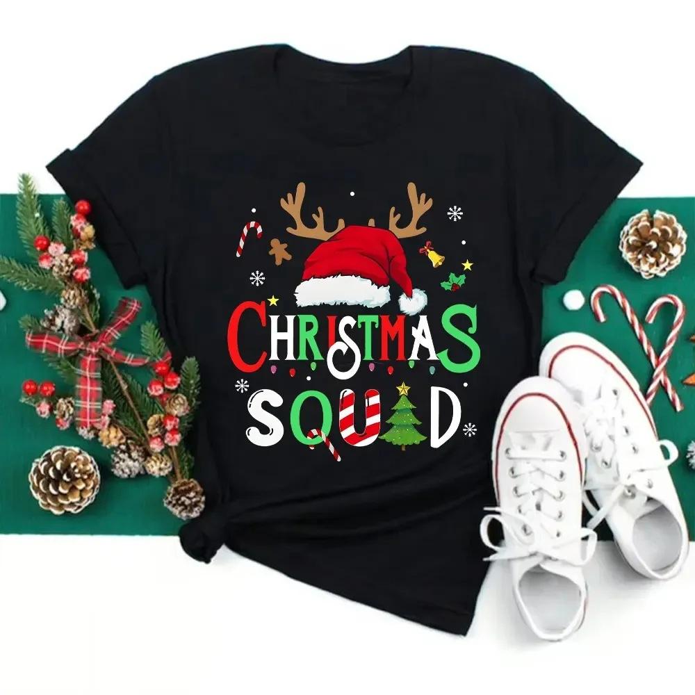 

Merry Christmas Tshirt Christmas Hat Antlers Tshirt Fashion White Tee Clothes Print Womens Casual Graphic Short Sleeve Tshirts S