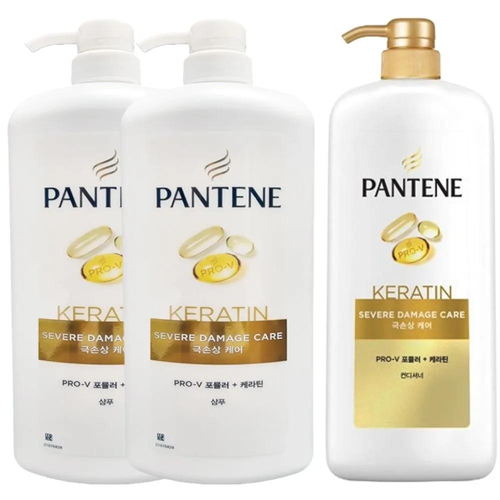 

Pantene Большой размер Уход за экстремально поврежденными волосами 1200 мл - Шампунь x 2 + Кондиционер-ополаскиватель x 1