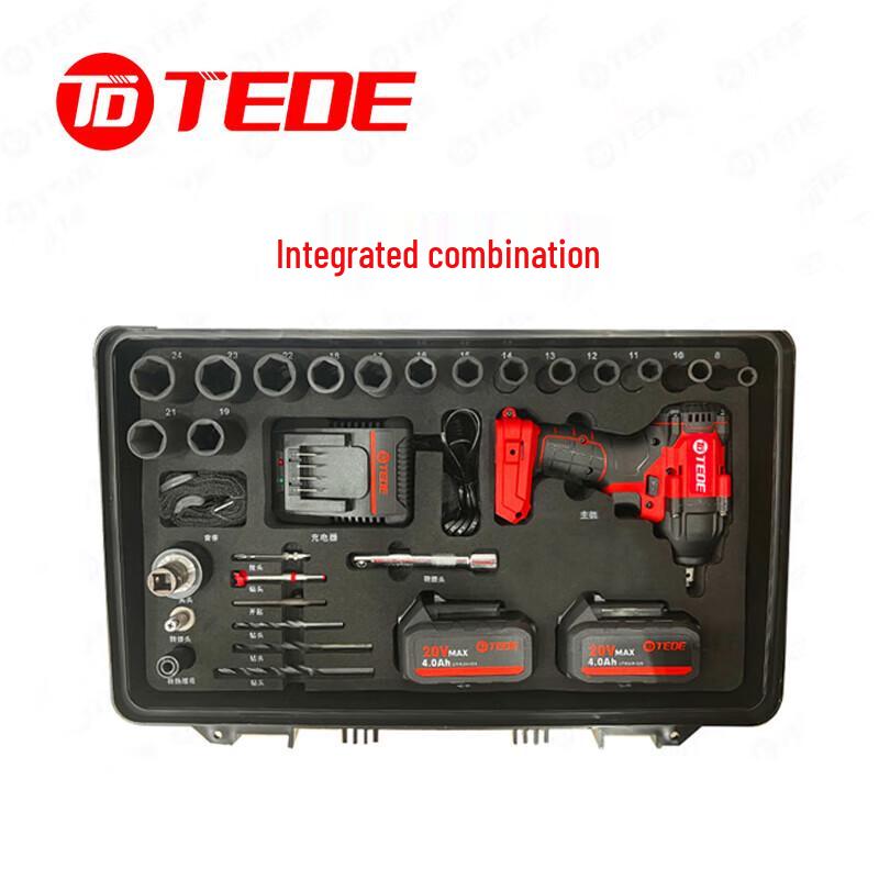 TEDE YD-5589 20V Cordless Brushless Impact Wrench Kit CN plug (adapter included)