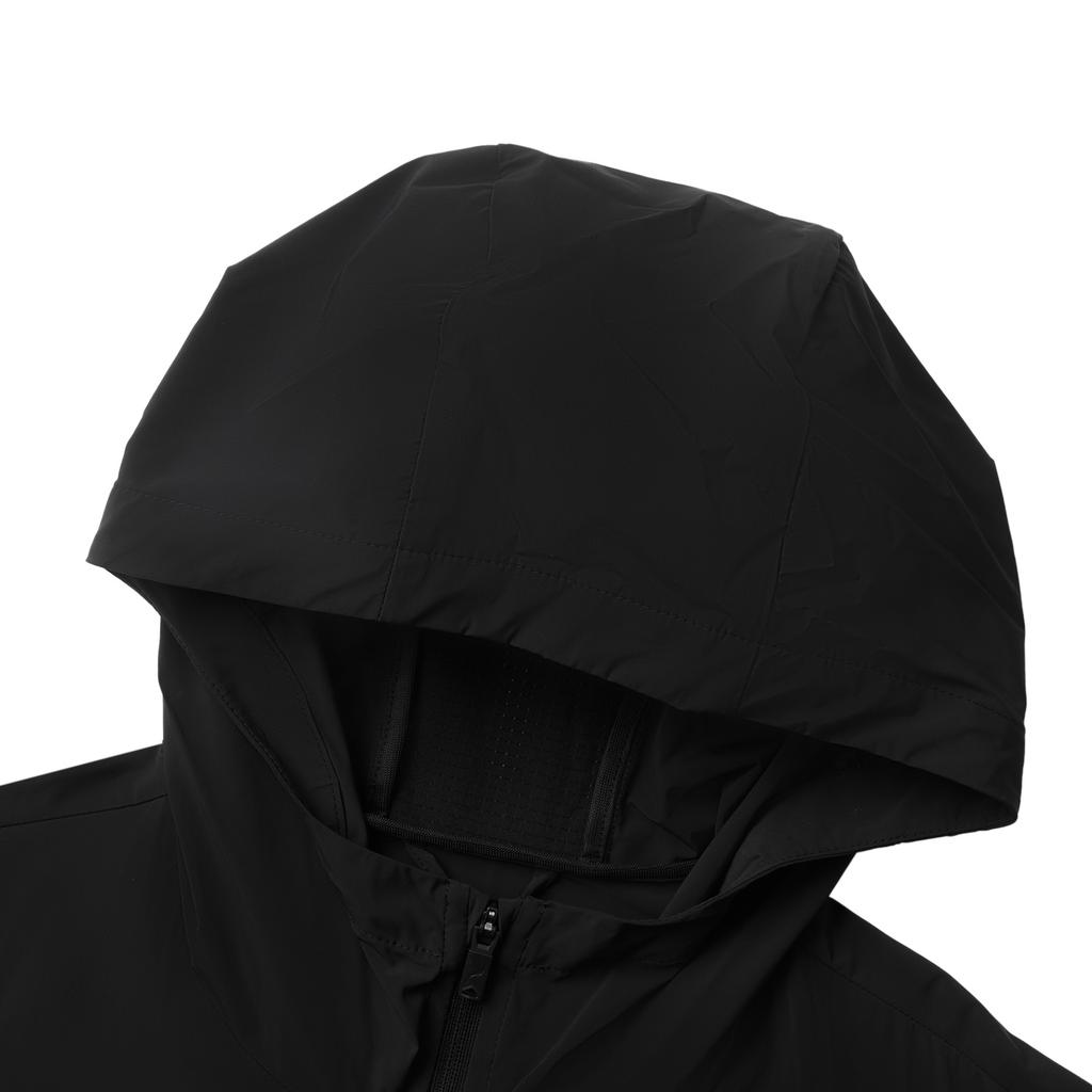 Li Ning Running Series Solid Color Zipper Hooded Comfortable Breathable Versatile Mirror Sun Protection Sports Jacket Men Jacket Black AFDV249-1