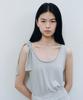 Kasel 2Way Tie Sleeveless Dress, Beige Gray