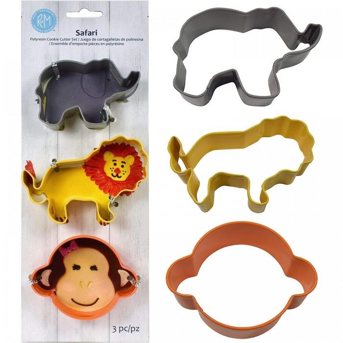 Creative Party Cortador de biscoitos de aço Jungle Safari (Pacote de 3) One Size