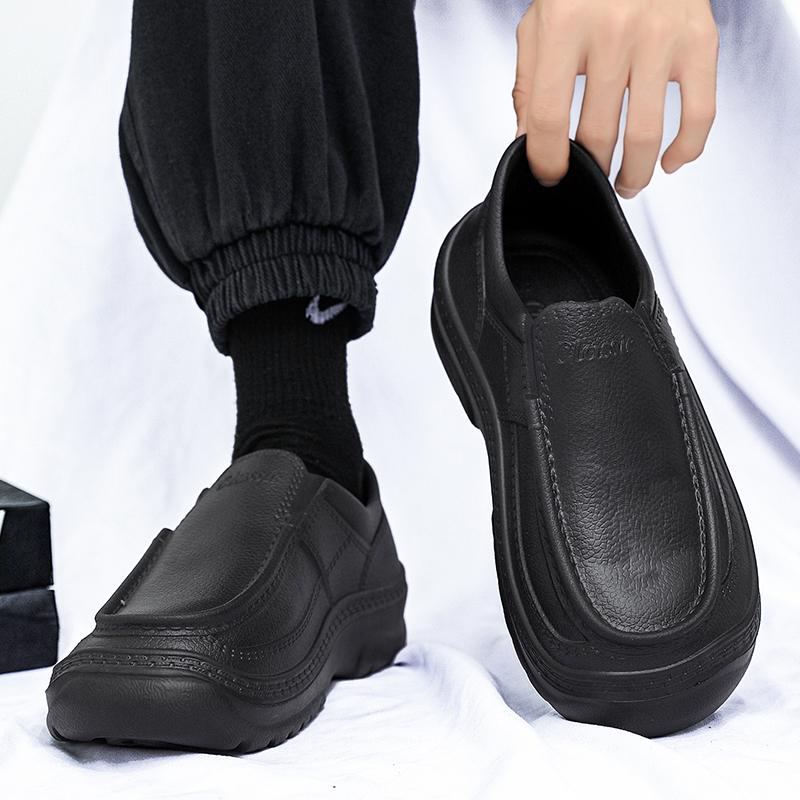 Fashion Chef Shoes Four Seasons New Anti Slip Oil Resistant Plus Size Business Casual Men's Work EVA Shoes Fashion Comfort Soft Soled 47