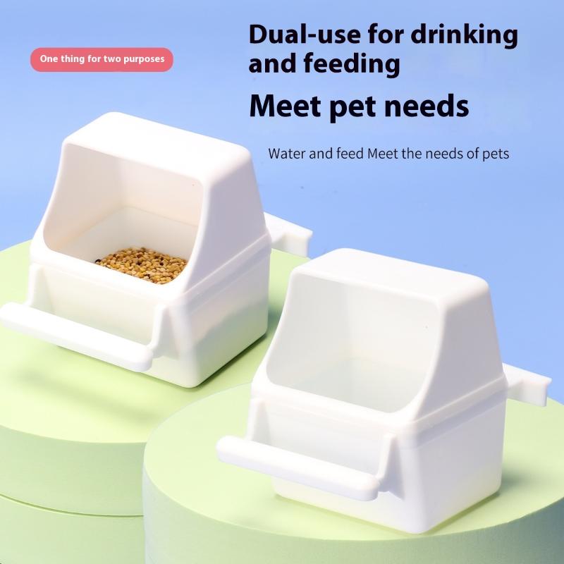 Large Capacity Bird Feeder Box Anti-Splash Bird Food Dispenser Durable Parrot Feeding Box For Small Medium Birds