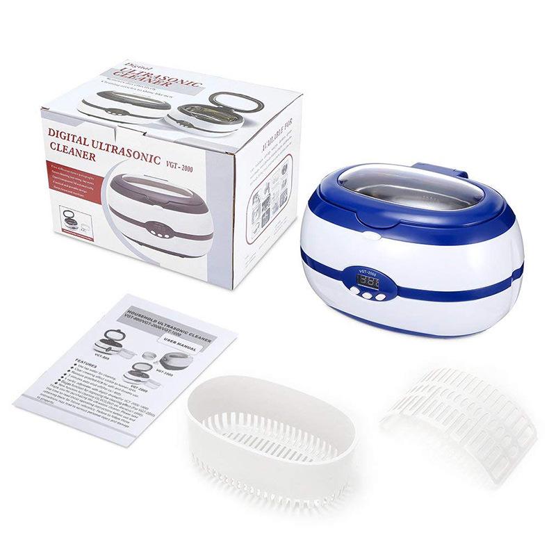 Compact Multi-Purpose Ultrasonic Cleaner for Glasses, Watches, Jewelry, and Instruments