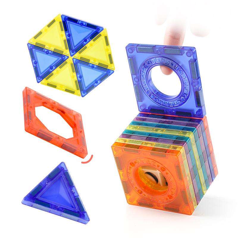 Children'S Science And Education Toys 145Pcs Magnetic Building Block Assembly Diy Variable Magnetic Puzzle Ball Track Set