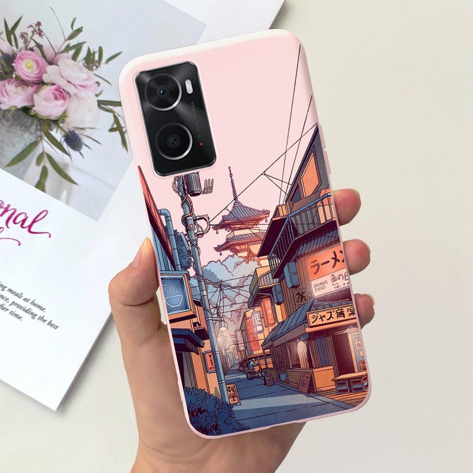 For OPPO A76 A96 4G Case CPH2333 CPH2375 Phone Case Fashion Flower TPU Soft Silicone Cover For OPPO A36 A 76 A 96 OPPOA76 Fundas