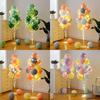 Anniversary & Birthday Balloon Column Decorations: Event Scene Layout with Floor and Background Balloons