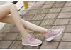 2026 Spring/Summer Women's Knit Casual Solid Color Lightweight Lace-up Flat Shoes - Trendy and Fashionable Sports Style