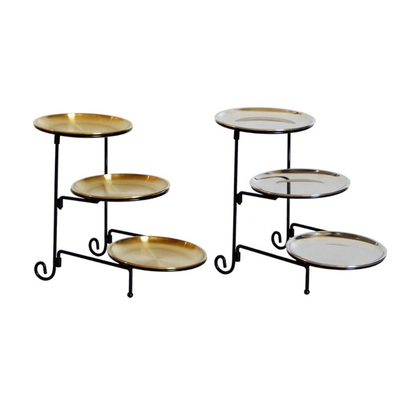Elegant 3 Tiered Cake Display Stand Detachable Sweet Holder Serving Platter for Dessert Cupcakes Fruits and Snacks