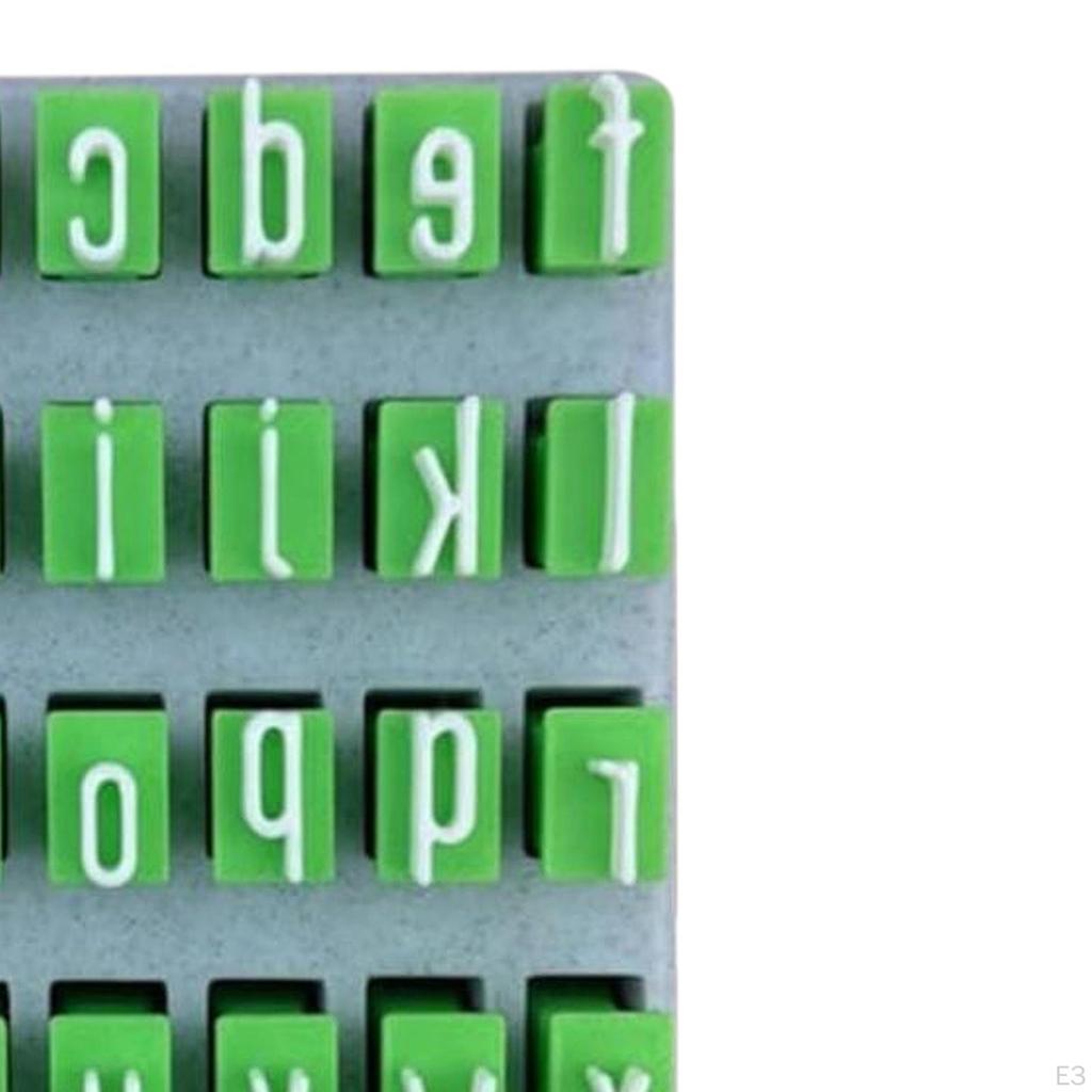 Alphabet Clay Stamp Set, Tools, Letter Stamps Set for DIY Handmade Crafts