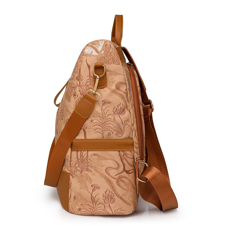 High-end Ladies' Backpack Large Capacity Women's Shoulder Bag Casual Simple Multi-functional Travel Backpack CLE