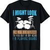 Lustiges Percussion-Musik-Schlagzeuger-In meinem Kopf spiele ich Schlagzeug T-Shirt