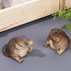 Mini Crocodile Figurine Chubby Small Animal Ornament for Home Decor Collection Desktop Display Party Decor Holiday Gift