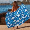 Giappone Onda di Kanagawa Coperta in Microfibra Asciugatura Rapida Teli da Spiaggia Stampa Oversize Super Assorbente Coperta Asciugamano da Piscina