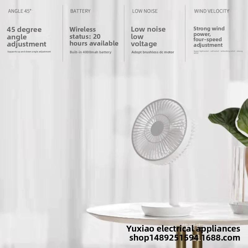 Mini ventilador portátil recargable USB para escritorio oficina hogar