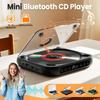 Portable Bluetooth CD Player, New 2025 Model, High-fidelity Sound Quality, Supports Wireless and Wired Playback, Rechargeable Compact CD Player.