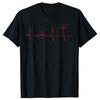 Funny Ham Radio Heartbeat Graphic 100% Cotton T-shirts Men Women's Fashion Casual Tshirt Loose Oversized Streetwear T Shirt -...