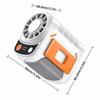 Clip on Waist Clip Fan 5-Speed Adjustable Large Battery Semiconductor Waist Fan Silent USB Charging Electric Cooling Fan