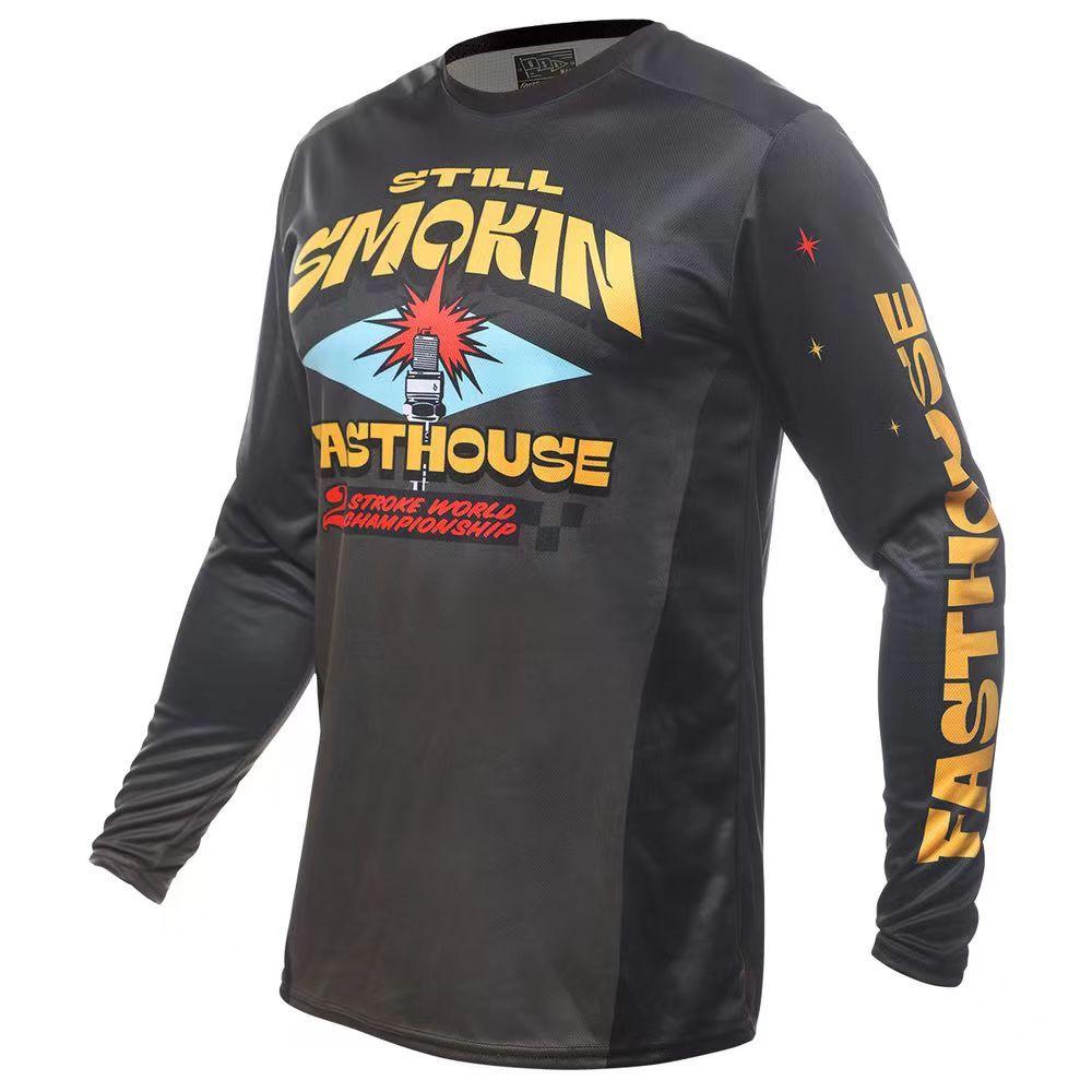 Fasthouse Motorcycle Jersey Racing Jersey Cycling Jersey Cycling T-Shirt Mountain Bike Cycling Speed Downwards Quick-Drying Sweat