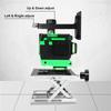 New 3D 12 Green Lines Laser Level+Tripod+Bag 505nm 360 Degree Rotation Auto Leveling Horizontal Vertical Laser Beam for Wall