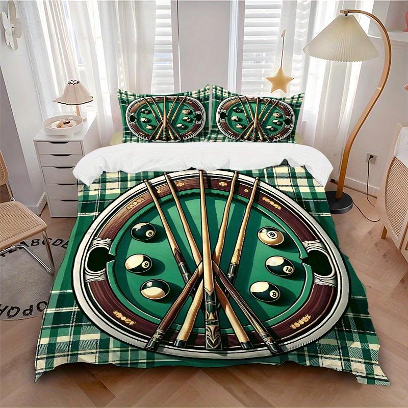 

3pcs Pool Balls Soft and Comfortable Breathability, Bedding Set, Machine Washable, Suitable for All Seasons114 135x200cm